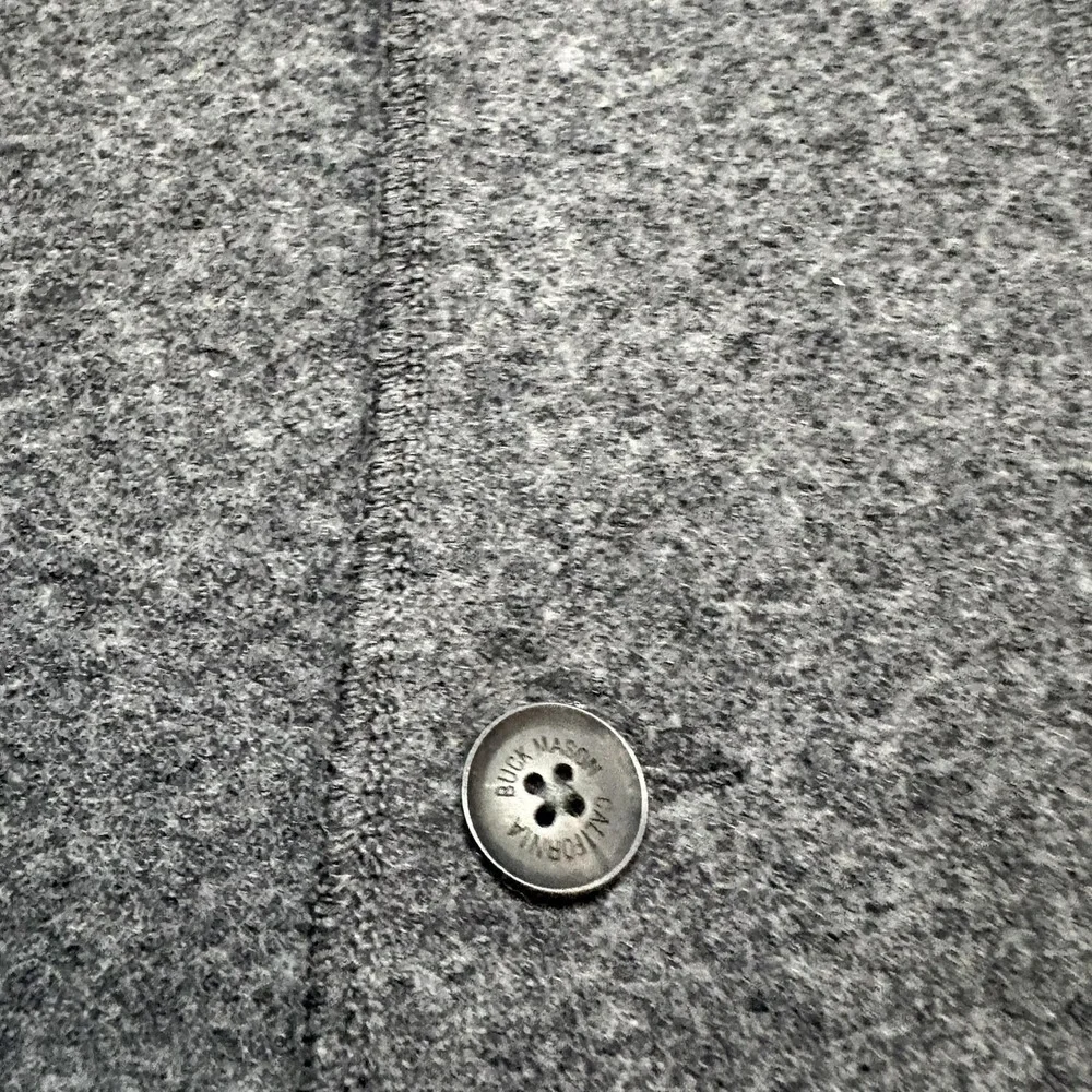 Buck Mason Felted Chore Coat Blazer Mens 2XL Gray Wool Knit Unstructured Jacket